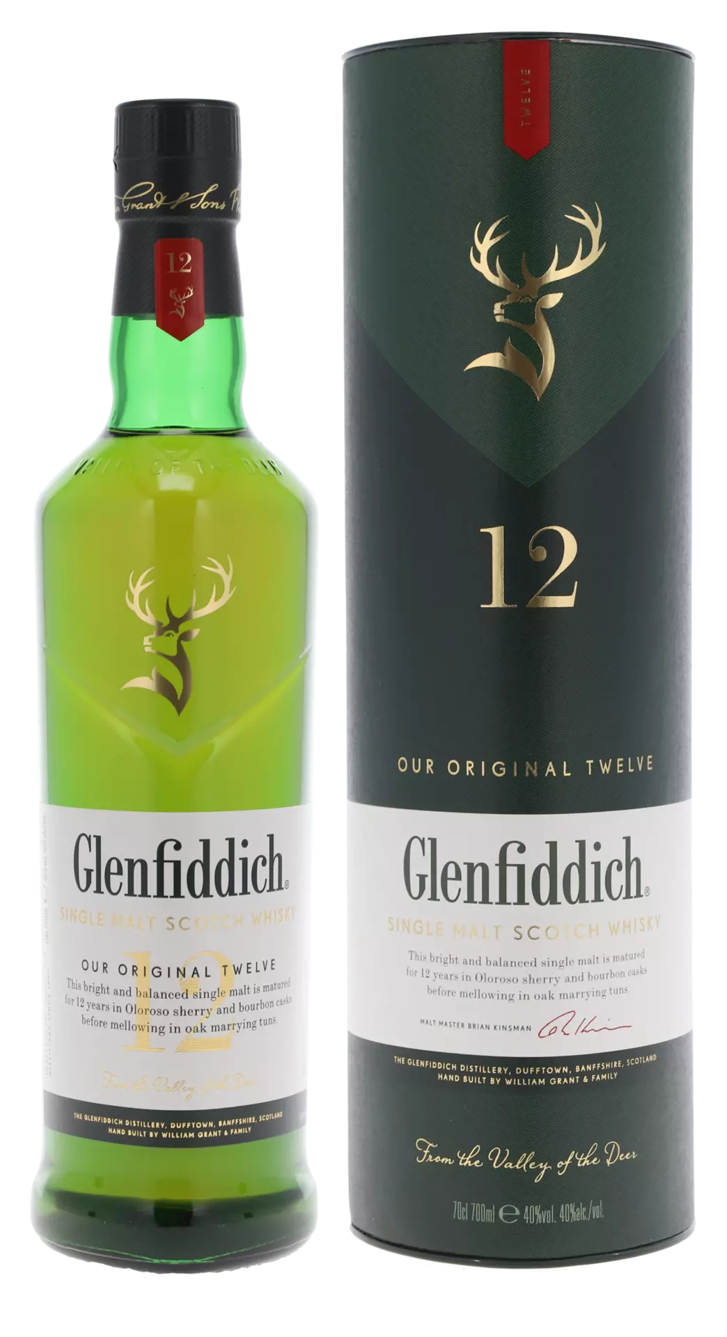 Glenfiddich our Original 12 Y Single Malt Scotch Whisky 70cl